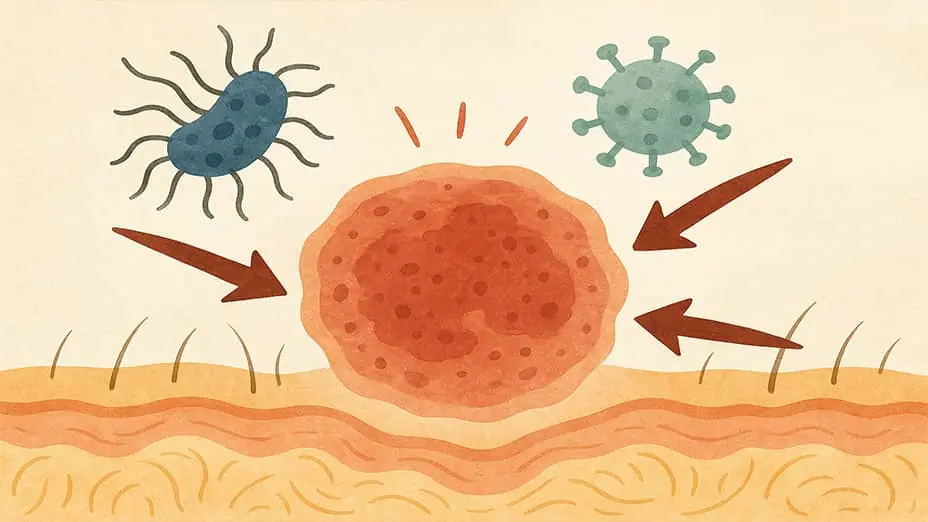 Tratar dermatitis atópica por infecciones